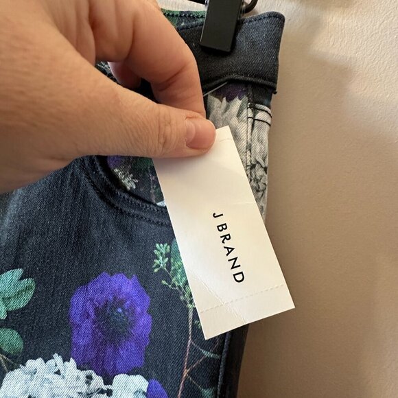 Women's 27 NWT J Brand Forest Floor Pants Floral Print Mid Rise Skinny - Picture 7 of 11